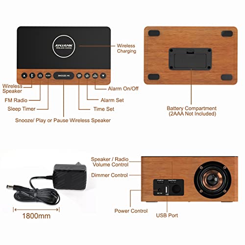 Alarm Clock Wireless Charging Station