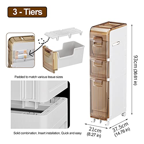 3-Tiers Narrow Storage