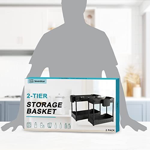 Sevenblue 2 Pack Under Sink Organizer