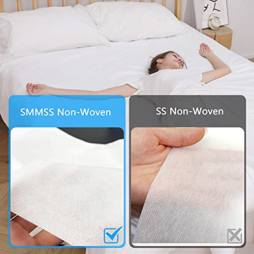 4 PCS Disposable Bed Sheets Travel Sheets for Hotel