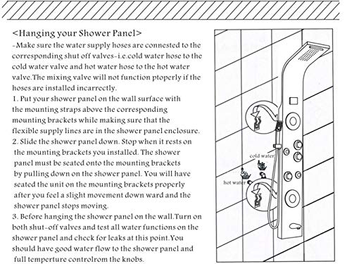 Stainless Steel Shower Panel