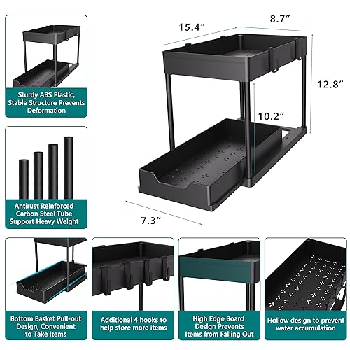 Under Sink Organizer 2 Pack